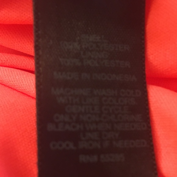 Express NWOT coral neon romper size 2 - Picture 4 of 4